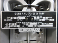 General Electric DS-34 Polyphase Watthour Meter 2.5A 120V 3W 3PH 60Cy Watt Hour (TK4618-6)