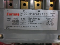 Siemens Tiastar Furnas 89 Size 1 Reversing Starter 30 Amp Fused 18" MCC Bucket (TK4634-19)