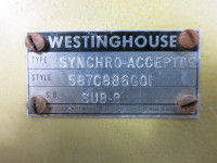 Westinghouse Style 587C886G01 Type Y Synchro-Acceptor Board Module (TK4689-1)
