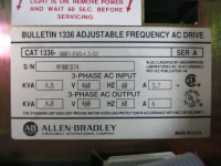 Allen Bradley 1336-B003-EAD-L3-S1 3 HP 1336 AC VS Drive AB 3HP 4.8kVA 460V 6A (TK4795-1)