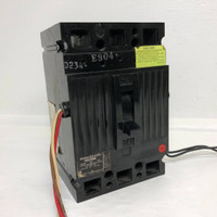 GE TEB132090 90A Circuit Breaker w/ Aux & Shunt 3 Pole 90 Amp General Electric (EM3426-1)