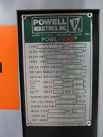 Powell 15PV1000-0 3000A 15kV 125DC Powl-Vac Vacuum Breaker PowlVac GE 3000 Amp (DW1458-1)