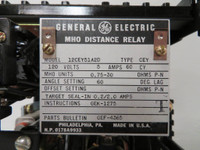 General Electric 12CEY51A2D MHO Distance Relay GE 120V 5 Amp CEY-51A2D (NP2324-2)