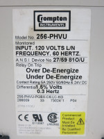 Crompton Instruments 256-PHVU Trip Relay 120V 60Hz 27/59 81O/U (TK5199-1)