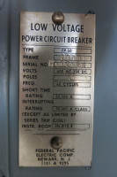 Federal Pacific FP-50 2000A Power Circuit Breaker FPE Low Voltage FPE Electric (PM3002-3)