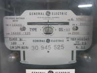 GE 701X90G140 Polyphase Watthour Meter Type DS-63 120V 3W 3PH 14400 57600 (DW1768-1)
