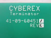 Cyberex 41-09-604511 Rev E Terminator Board PLC Card Module 41-09-60451-1 (TK5426-4)
