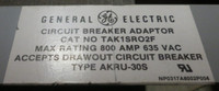 General Electric TAK1SRO2F 800A AKR to AKRU Circuit Breaker Adapter for AKRU-30S (GA0046-1)
