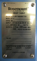 Rosemount 8712CR12 Smart Family 8712 Magnetic Flow Transmitter 8712-507-21 Rev E (GA0113-1)