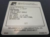 Reliance Electric 57409-D Analog Input Module 2-Channel PLC A/D 57C409 (GA0178-1)
