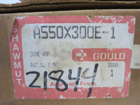 NEW Gould Shawmut A550X300E-1 300E Amp 5.5kV Amp-trap Fuse CS-3 300A NIB (DW2297-2)