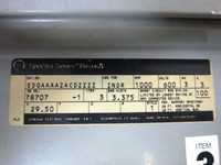 GE Spectra Busway 29.5" Feeder 1000A 600V 3PH 3W Aluminum Bus Bar Duct 1000 Amp (DW2328-1)