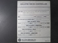 Allen Bradley 1395 Digital DC Drive 400 HP Controller 667A 400HP 460V 500V B82 (DW2749-1)