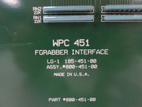 WPC-450 + WPC-451 + WPC-452 Image I/O A/D Converter FGrabber Interface Module (DW2792-5)