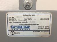 StarLine CB100-15-1-250-4 15A Busway Tap Box 250 Volts Bus Plug 1P 15 Amp 34UA (EM4135-5)