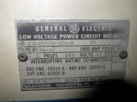 GE AK-3A-50 1600 Amp MO Air Breaker w Satin American LSI Trip Unit 1600A (GA0498-4)