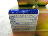 NEW Microelettrica Scientifica LTHS01251*A00 DC Contactor 1000V 150A 125V Coil (DW3231-2)