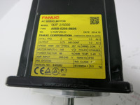 Fanuc aiF 2/5000 i A06B-0205-B605 4000 RPM AC Servo Motor Pulsecoder aiAR128 (GA0718-21)