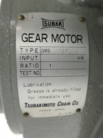 NEW Tsubaki GMS075F10B Gear Drive Reducer 1HP Motor 1:10 Ratio 460V 1720 RPM (DW3609-1)