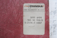Pringle 3000A 500VDC Bolted Pressure Contact Switch S-2154 3000 Amp 500 VDC A DC (PM3169-1)