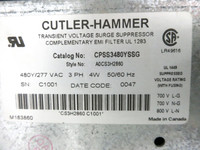 Cutler Hammer CPSS3480YSSG Transient Voltage Surge Suppressor w/ Remote Monitor (DW3892-1)
