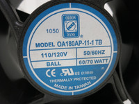 Orion Fans OA180AP-11-1 TB 110/120V 50/60Hz Ball Thermally Protected 60-70 Watt (GA0883-3)