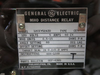 GE 12CEY52A3D MHO Distance Relay Type CEY 120V 5A 0.5-15 Ohms General Electric (DW4101-5)