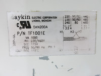 Daykin TF1001E 1000 VA Transformer 230/460 - 115 V 1PH 1.0 kVA 1000VA 240x480 (DW4156-7)