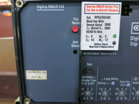 Allis-Chalmers LA-3000 3000A Air Breaker LSIG RMS/R 510 Trip Unit 3000 Amp (DW4369-1)