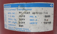Gould ITE MC-15A1 401160-T14 15kV Current Transformer 2000:5 A CT 95kV (GA1093-6)