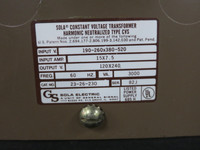 SOLA CVS 23-26-230 3000 VA Constant Voltage Transformer Harmonic Neutralized (DW4452-3)