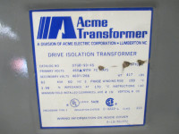 Acme 93 kVA 460 Delta - 460Y/266 3PH Isolation Transformer DTGB-93-4S 93kVA 460V (EBI0125-3)