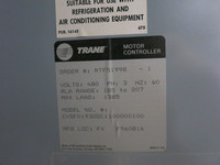 Trane Centravac 480V 185-207 RLA WYE-DELTA Chiller Starter CVSF Motor Controller (DW4574-1)