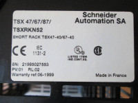 Telemecanique TSXRKN52 Short Rack Modicon 8 Slot Chassis TSX 47-40 67 Schneider (EBI4804-1)