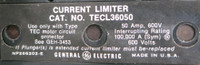 GE 8000 50A Breaker Feeder 6" MCC Bucket TEC36050 Current LImiter TECL 50Amp (BJ0161-1)