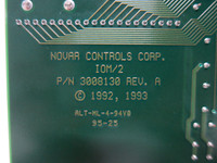 Novar IOM/2 6370010 Logic One V1.29 Input/Output Module Control Board Display (DW5002-1)