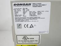 Dongan TDL-190 Lighting Disconnect Transformer 0.750 kVA 480V - 120V 1PH 75VA (DW5101-2)
