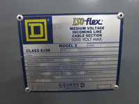 Square D Iso-Flex 5kV 600 HP Motor Controller 4160V 8110-V3540E Vacuum Contactor (DW5250-1)