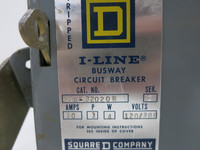 Square D PFA32020N 20A 208/120V I-Line Breaker Bus Plug Switch Ser 2 3P4W 20 Amp (DW5265-1)