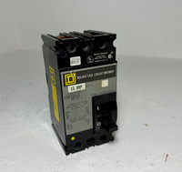 Square D FAP26015 15A Circuit Breaker 2 Pole 480/600V Type FAL 2P 15 Amp (EM4721-1)
