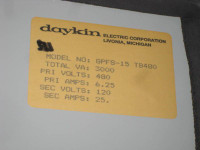 Daykin GPFS-15 Transformer Disconnect Switch 3kVA GPFS15 Wet Location Cover (EBI1170-14)