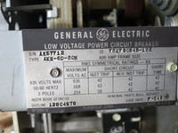 GE AKR-6D-30H 800A/600A MO Power Air Breaker TA9VT20MGA3 LSG Trip Unit 800 Amp (DW5488-12)