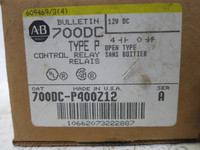 NEW Allen Bradley 700DC-P400Z12 DC Control Relay Open Type P 12V (DW5499-3)