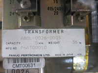 Fanuc A80L-0026-0003 5 kVA 240/480 to 210 V 1PH Transformer P66T00010 (DW5595-1)