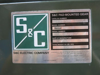 S&C 25kV 600A Pad-Mount PMH-11 High Voltage HV Switch 4 Compartment 27kV 3R (DW5597-1)