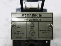 Westinghouse 292B403A28 Type SC-1 Current Relay 0.5-2 Amp SC1 (DW5657-1)