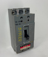 Westinghouse HF2090 90A AB De-Ion 2 Pole Circuit Breaker Mark 75 2P HF 90 Amp (EM4904-1)