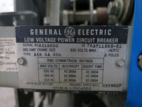 GE AKR-5A-30H 800/600A Power Circuit Breaker LSG SST Trip Unit 568B604G19 800 MO (DW5821-4)