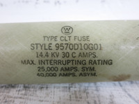 Westinghouse 9570D10G01 30C Amp 14.4 kV CLT Fuse 30A (DW5959-6)