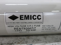 EMICC RE4/T82007/7 250A 3.6 kV High Voltage HRC Fuse 250 Amp RE4T820077 (DW6109-3)